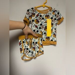 New Mickey Mouse Bamboo Set Size 2T